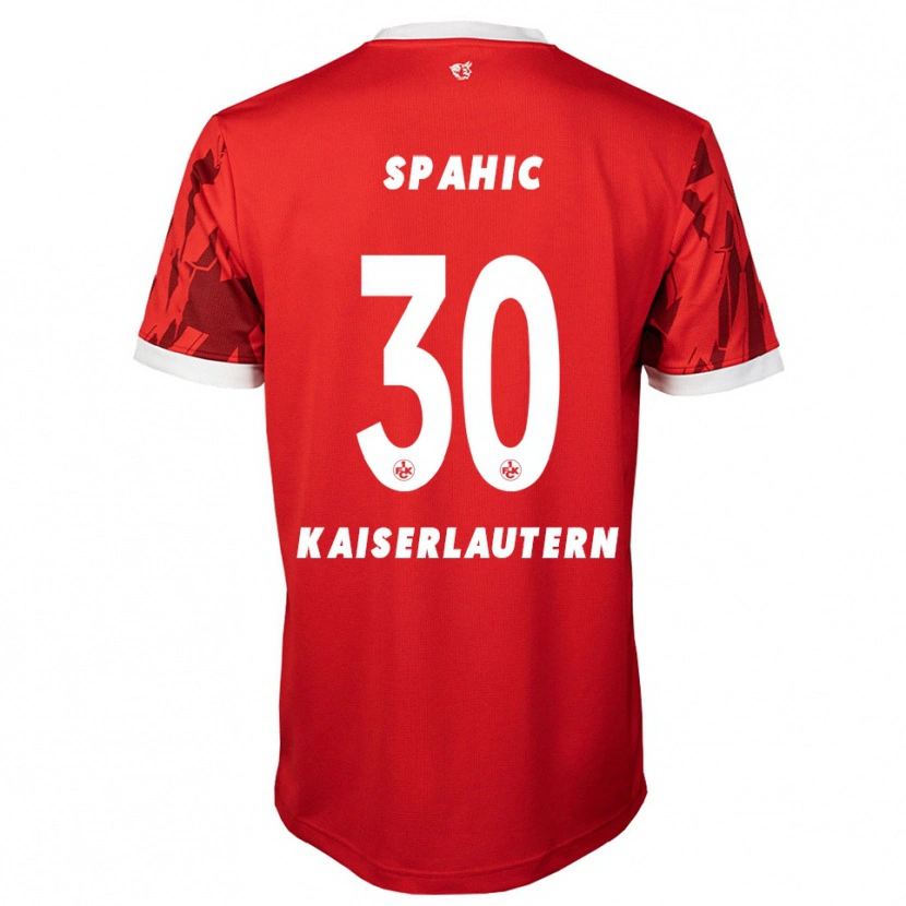 Danxen Kvinder Avdo Spahic #30 Rød Hvid Hjemmebane Spillertrøjer 2025/26 Trøje T-Shirt