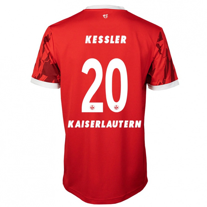 Danxen Kvinder Louis Keßler #20 Rød Hvid Hjemmebane Spillertrøjer 2025/26 Trøje T-Shirt