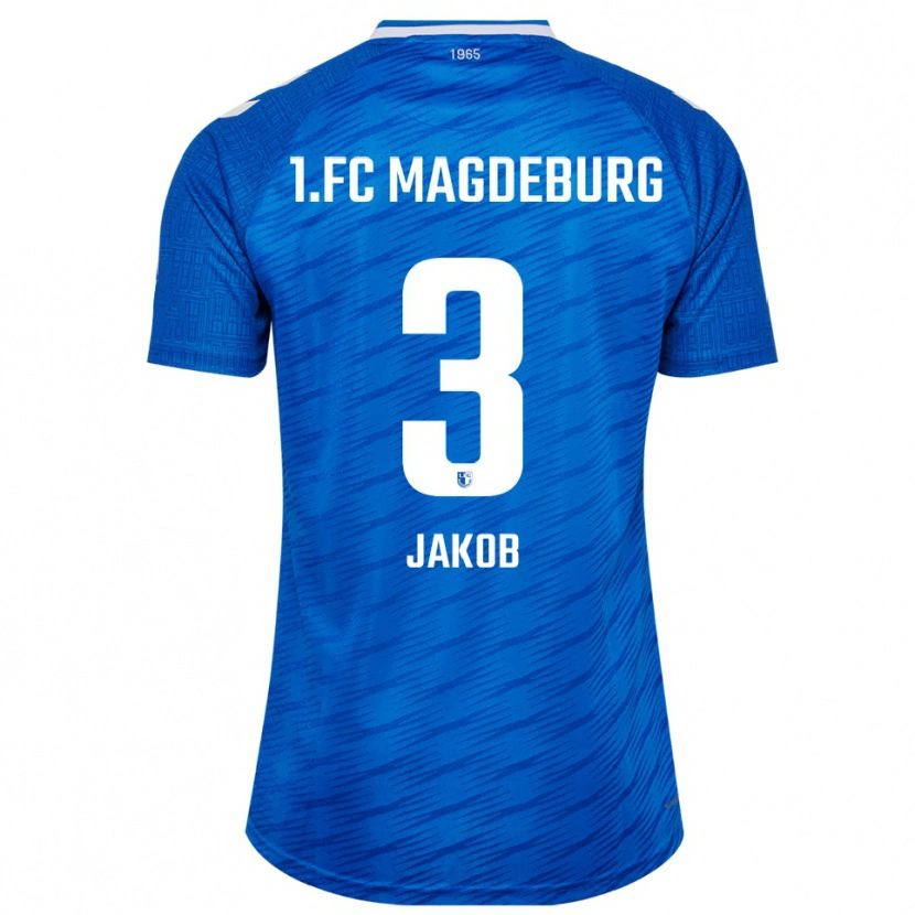 Danxen Kvinder Henrik Jakob #3 Blå Hvid Hjemmebane Spillertrøjer 2025/26 Trøje T-Shirt