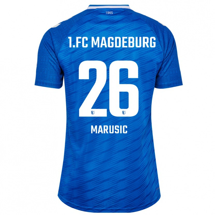 Danxen Kvinder Aleksa Marusic #26 Blå Hvid Hjemmebane Spillertrøjer 2025/26 Trøje T-Shirt