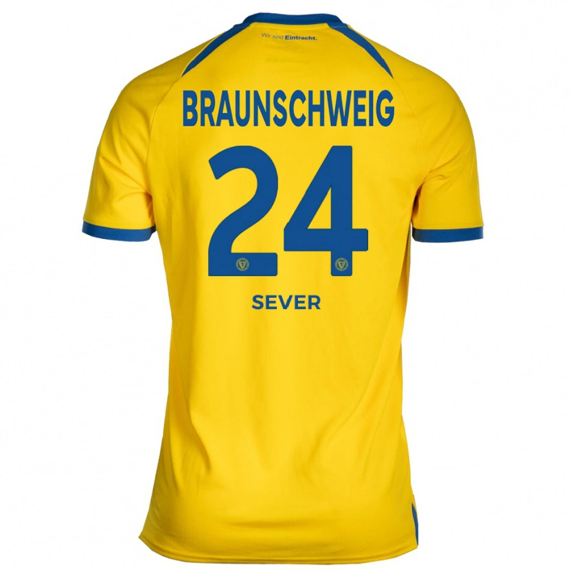 Danxen Kvinder Ömer Sever #24 Gul Blå Hjemmebane Spillertrøjer 2025/26 Trøje T-Shirt
