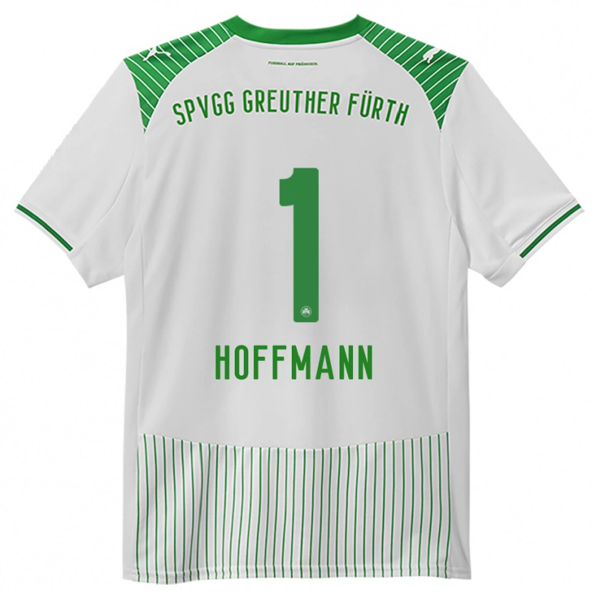 Danxen Kvinder Simon Hoffmann #1 Hvid Grøn Hjemmebane Spillertrøjer 2025/26 Trøje T-Shirt