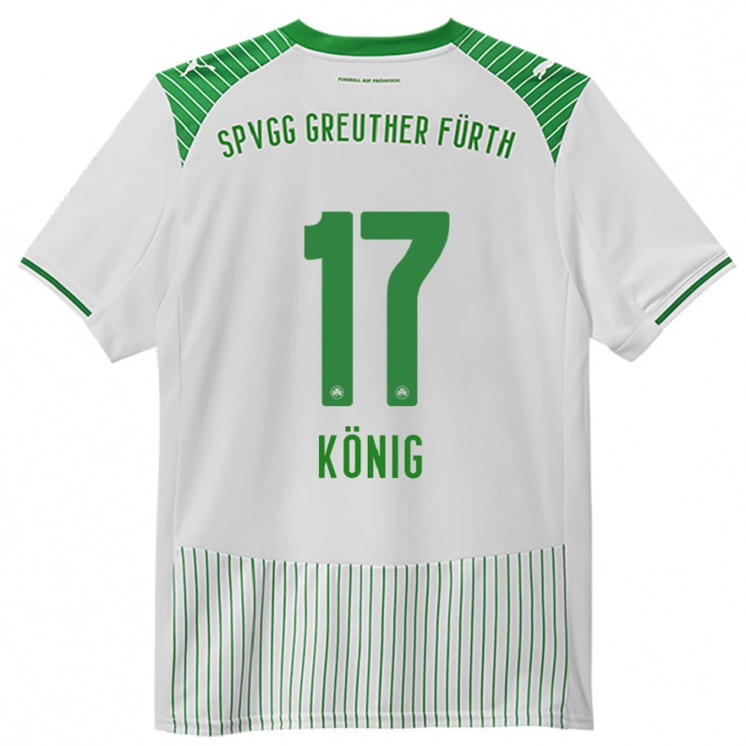 Danxen Kvinder Noah König #17 Hvid Grøn Hjemmebane Spillertrøjer 2025/26 Trøje T-Shirt