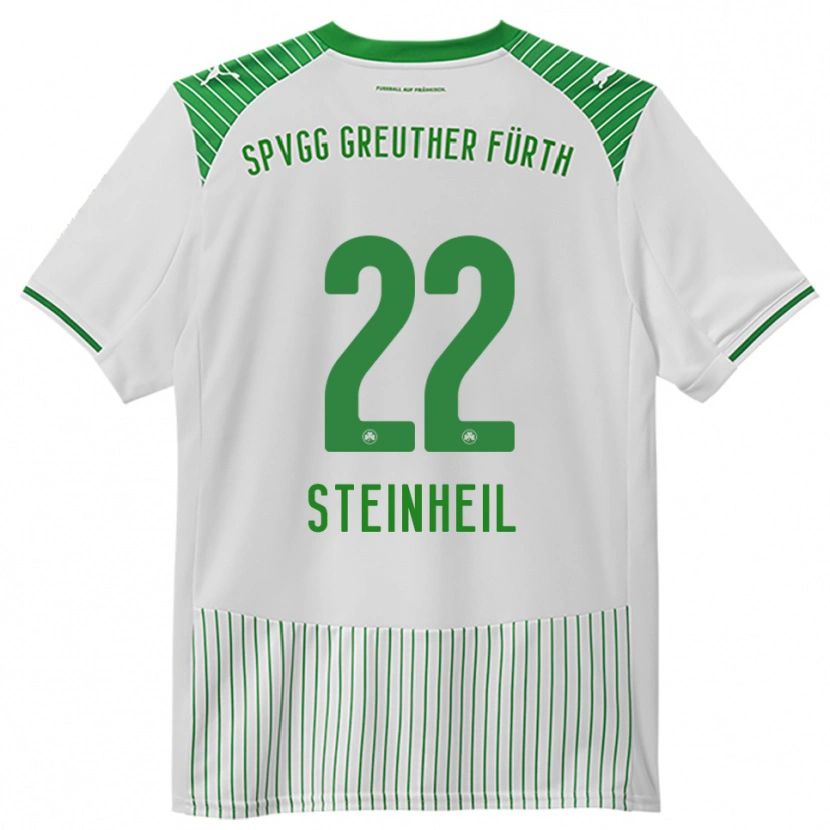 Danxen Kvinder Melvin Steinheil #22 Hvid Grøn Hjemmebane Spillertrøjer 2025/26 Trøje T-Shirt