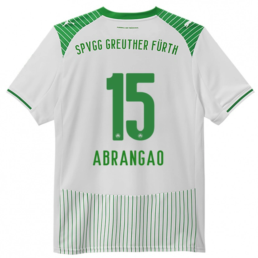 Danxen Kvinder David Abrangao #15 Hvid Grøn Hjemmebane Spillertrøjer 2025/26 Trøje T-Shirt