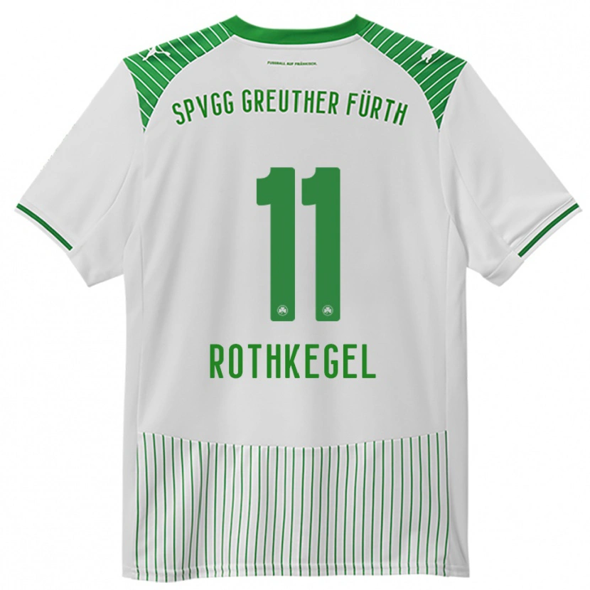 Danxen Kvinder Henri Rothkegel #11 Hvid Grøn Hjemmebane Spillertrøjer 2025/26 Trøje T-Shirt