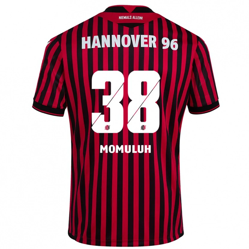 Danxen Kvinder Monju Momuluh #38 Rød Sort Hjemmebane Spillertrøjer 2025/26 Trøje T-Shirt