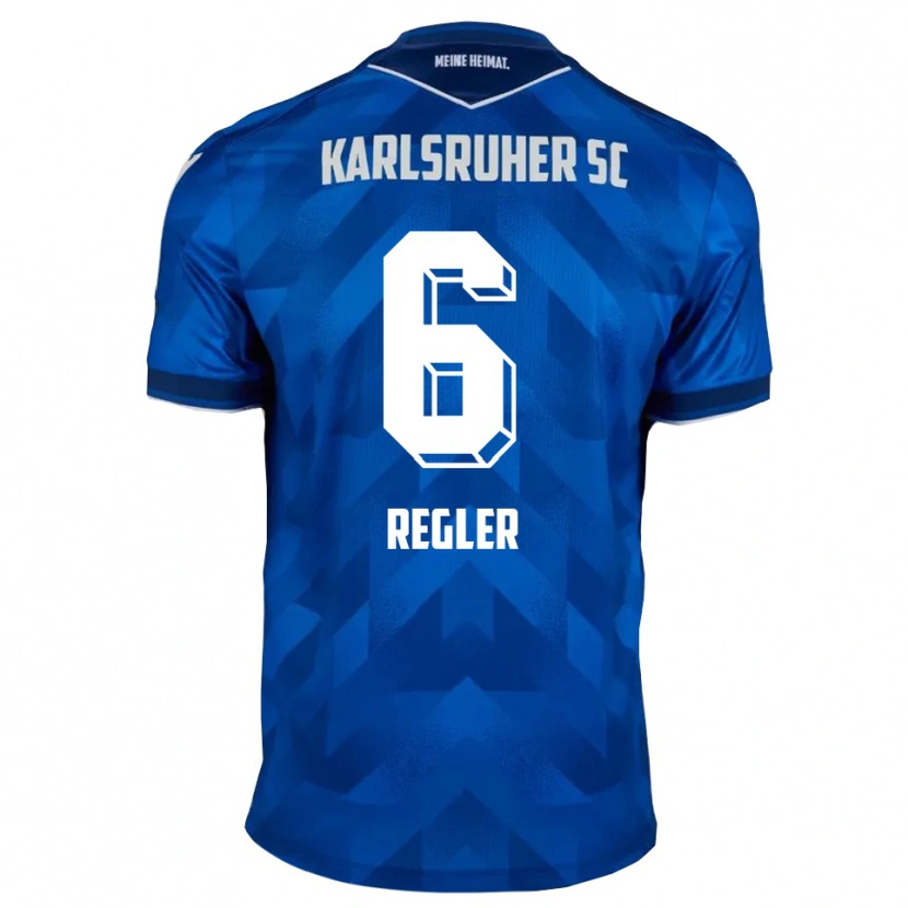 Danxen Kvinder Nick Regler #6 Blå Hvid Hjemmebane Spillertrøjer 2025/26 Trøje T-Shirt
