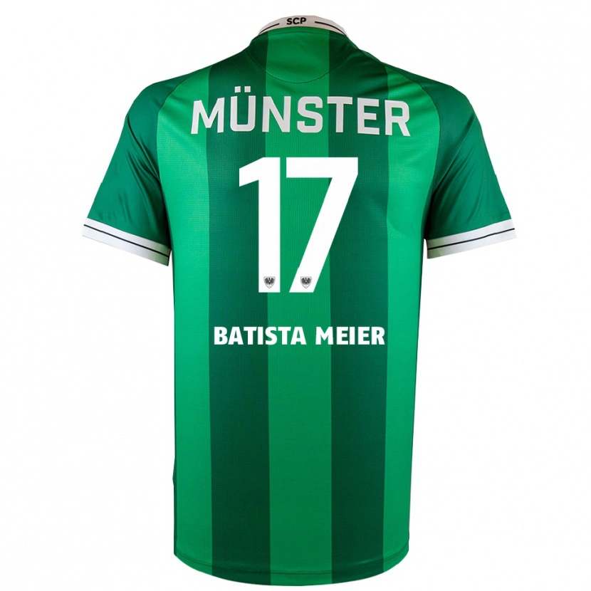 Danxen Kvinder Oliver Batista Meier #17 Grøn Hvid Hjemmebane Spillertrøjer 2025/26 Trøje T-Shirt