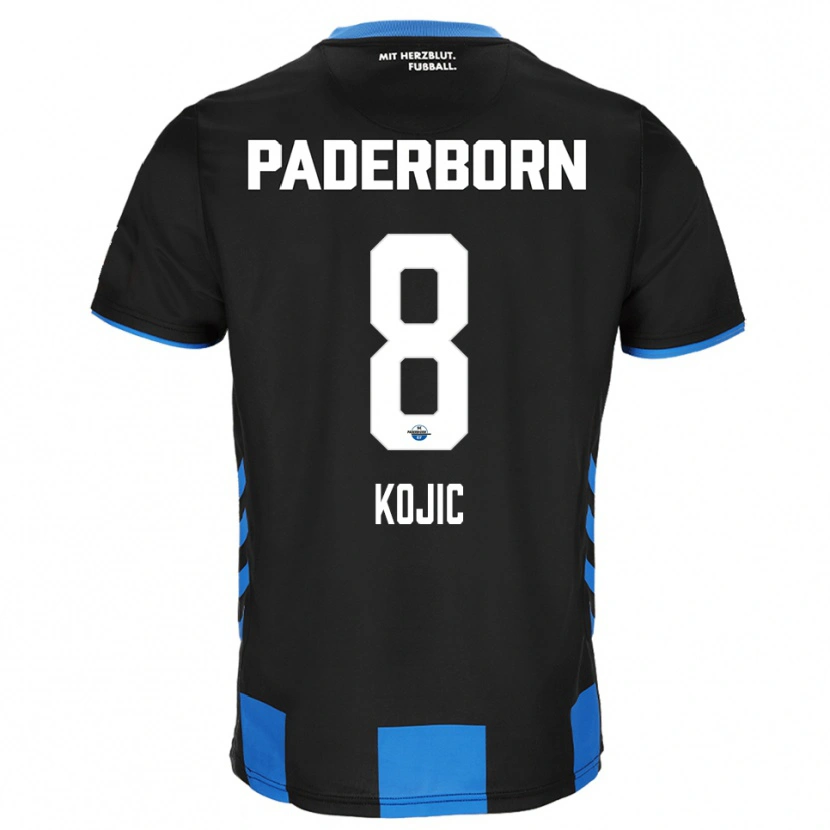 Danxen Kvinder Medin Kojic #8 Sort Blå Hjemmebane Spillertrøjer 2025/26 Trøje T-Shirt