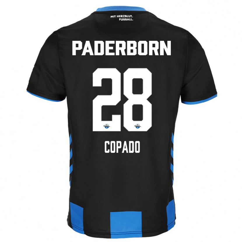 Danxen Kvinder Lucas Copado #28 Sort Blå Hjemmebane Spillertrøjer 2025/26 Trøje T-Shirt