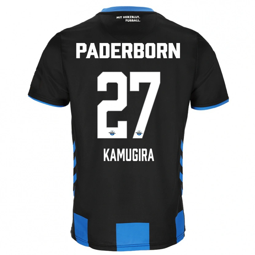 Danxen Kvinder Rayan Kamugira #27 Sort Blå Hjemmebane Spillertrøjer 2025/26 Trøje T-Shirt