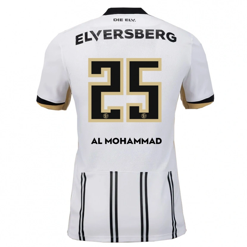 Danxen Kvinder Loay Al Mohammad #25 Hvid Sort Hjemmebane Spillertrøjer 2025/26 Trøje T-Shirt