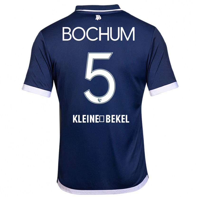 Danxen Kvinder Colin Kleine-Bekel #5 Navy Hvid Hjemmebane Spillertrøjer 2025/26 Trøje T-Shirt