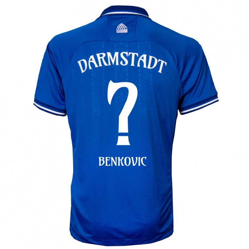 Danxen Kvinder Nikola Benkovic #0 Blå Hvid Hjemmebane Spillertrøjer 2025/26 Trøje T-Shirt