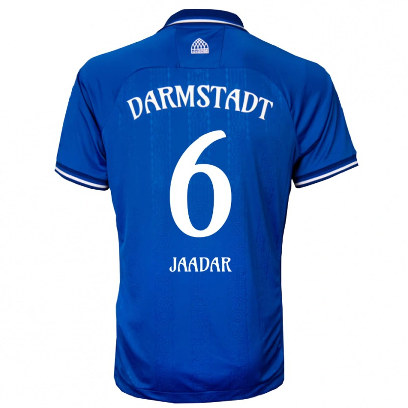 Danxen Kvinder Imad Jaadar #6 Blå Hvid Hjemmebane Spillertrøjer 2025/26 Trøje T-Shirt