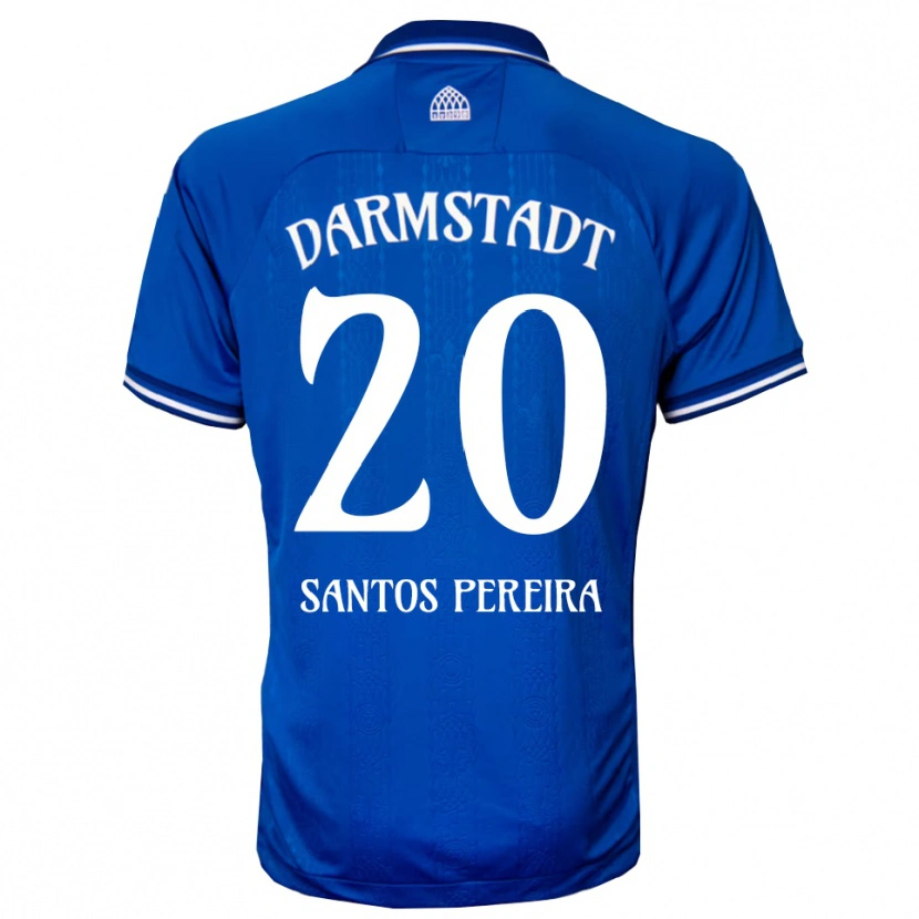 Danxen Kvinder Diogo Dos Santos Pereira #20 Blå Hvid Hjemmebane Spillertrøjer 2025/26 Trøje T-Shirt