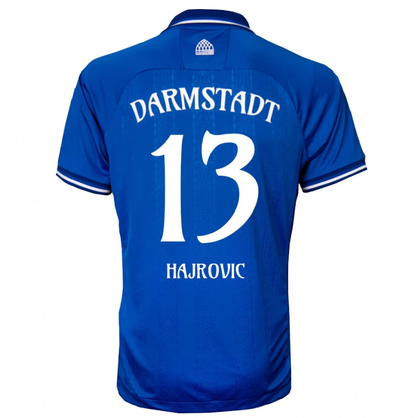 Danxen Kvinder Vahid Hajrovic #13 Blå Hvid Hjemmebane Spillertrøjer 2025/26 Trøje T-Shirt