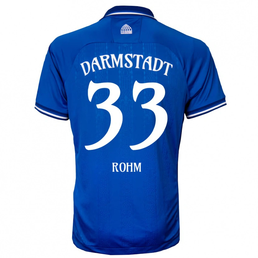 Danxen Kvinder Mareg Rohm #33 Blå Hvid Hjemmebane Spillertrøjer 2025/26 Trøje T-Shirt