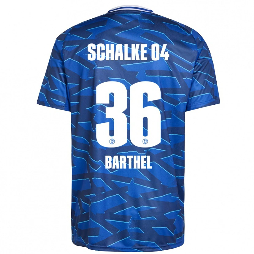Danxen Kvinder Niklas Barthel #36 Royal Blå Hvid Hjemmebane Spillertrøjer 2025/26 Trøje T-Shirt