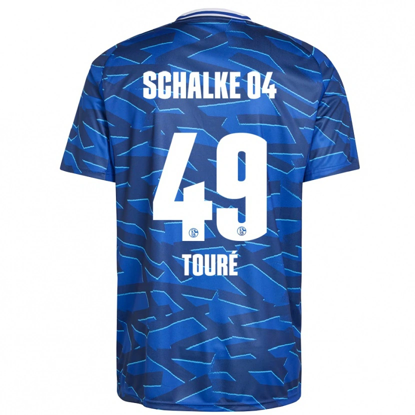 Danxen Kvinder Tidiane Touré #49 Royal Blå Hvid Hjemmebane Spillertrøjer 2025/26 Trøje T-Shirt