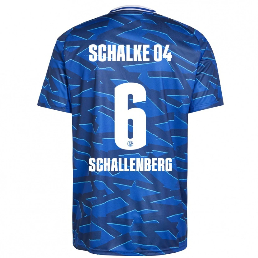 Danxen Kvinder Ron Schallenberg #6 Royal Blå Hvid Hjemmebane Spillertrøjer 2025/26 Trøje T-Shirt
