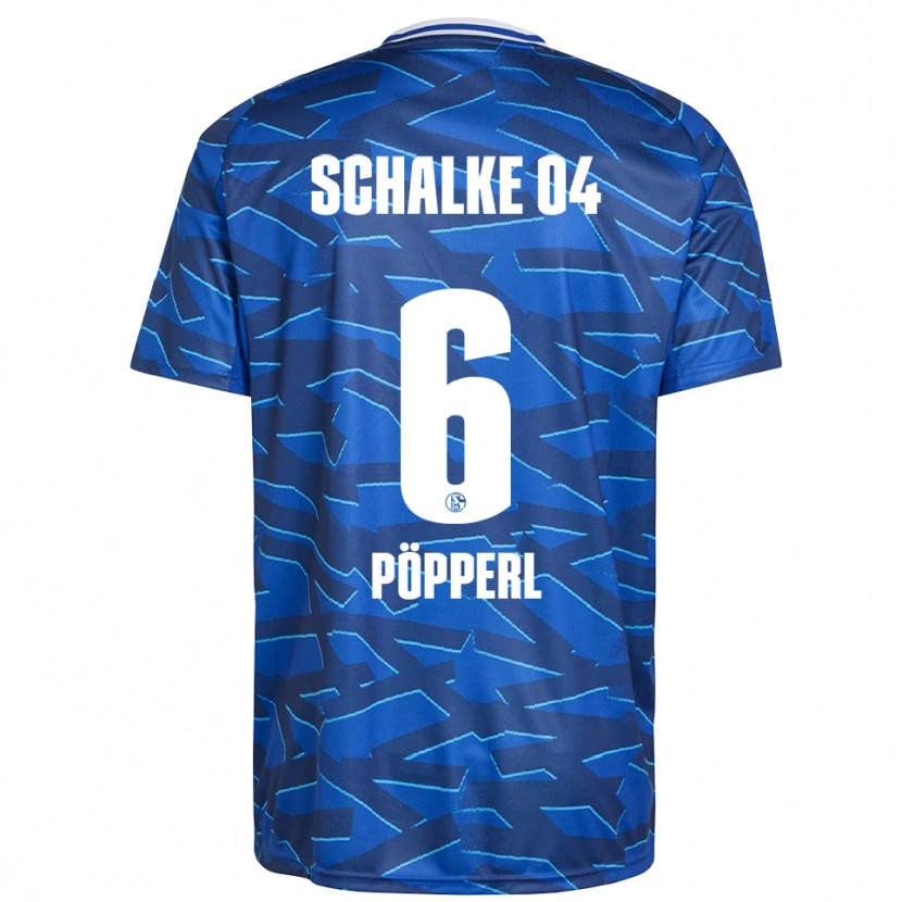 Danxen Kvinder Paul Pöpperl #6 Royal Blå Hvid Hjemmebane Spillertrøjer 2025/26 Trøje T-Shirt