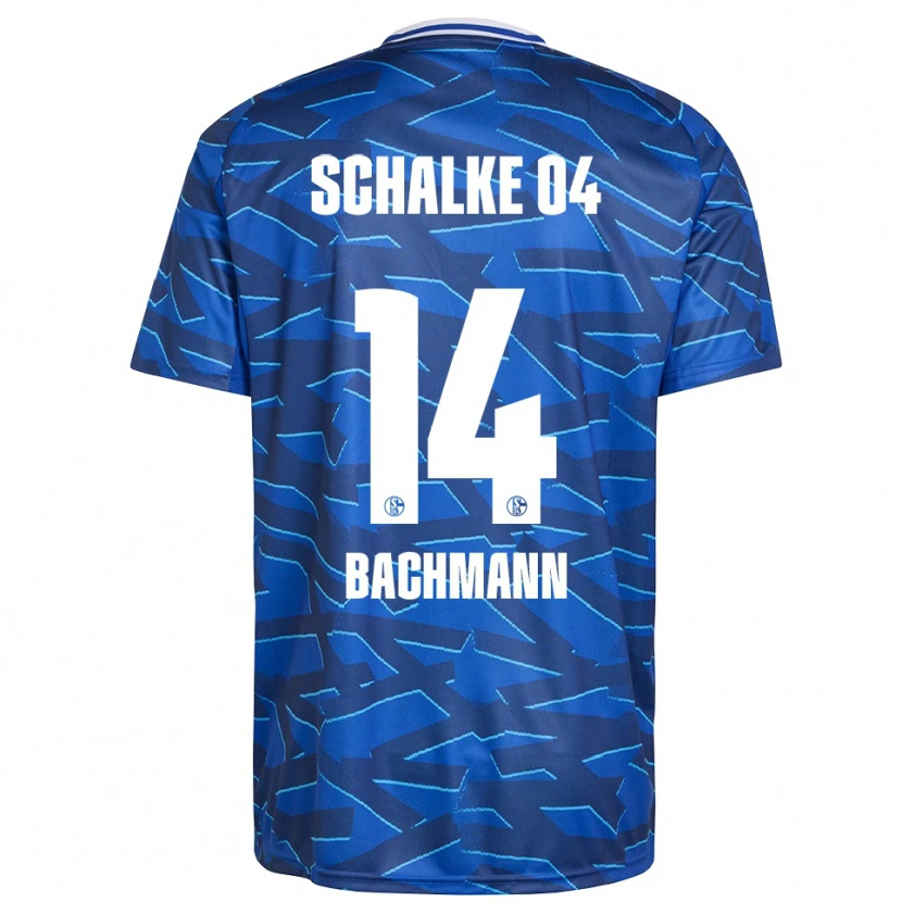 Danxen Kvinder Janik Bachmann #14 Royal Blå Hvid Hjemmebane Spillertrøjer 2025/26 Trøje T-Shirt