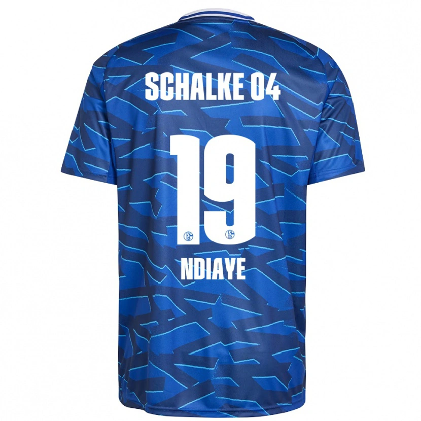 Danxen Kvinder Jean-Paul Ndiaye #19 Royal Blå Hvid Hjemmebane Spillertrøjer 2025/26 Trøje T-Shirt