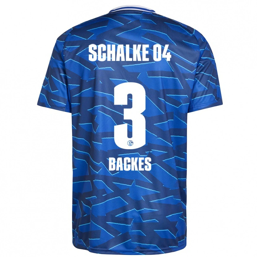 Danxen Kvinder Diego Backes-Klimek #3 Royal Blå Hvid Hjemmebane Spillertrøjer 2025/26 Trøje T-Shirt