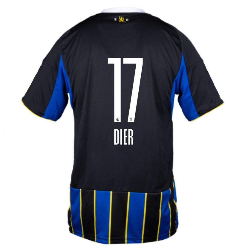 Danxen Kvinder Lucas Dier #17 Blå Sort Gul Hjemmebane Spillertrøjer 2025/26 Trøje T-Shirt