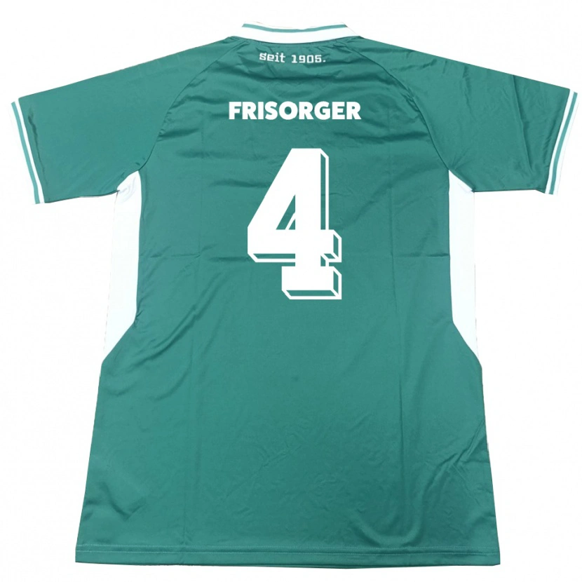 Danxen Kvinder Kevin Frisorger #4 Grøn Hvid Hjemmebane Spillertrøjer 2025/26 Trøje T-Shirt