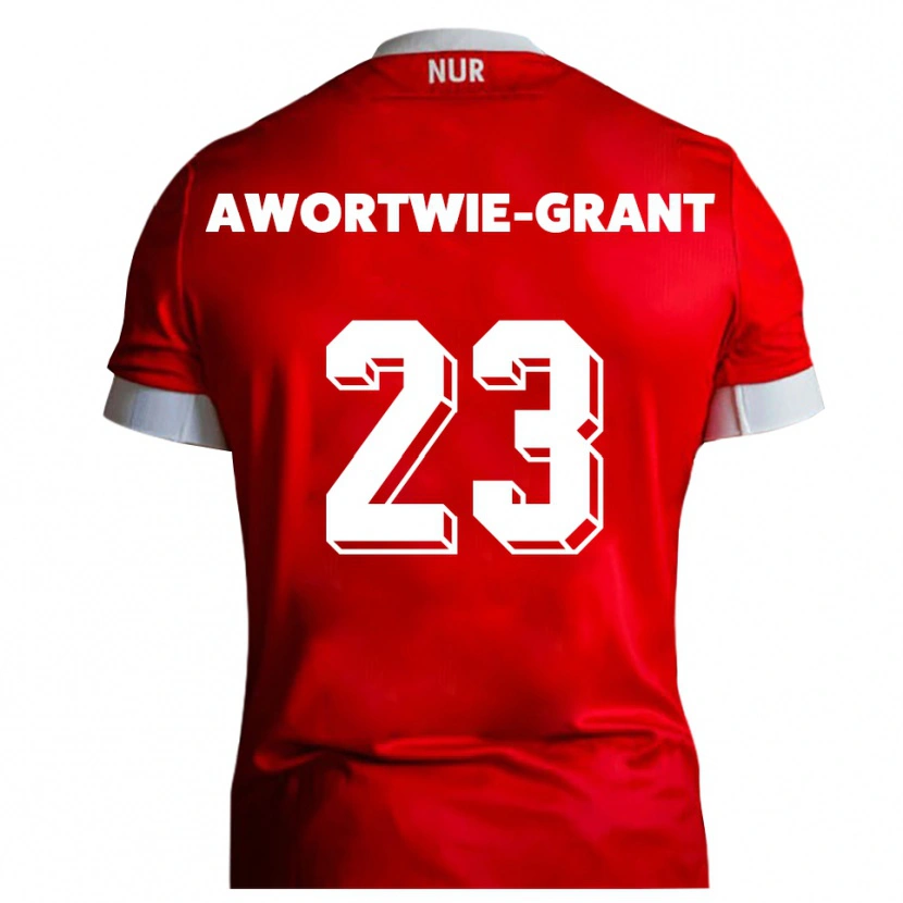 Danxen Kvinder Nyamekye Awortwie-Grant #23 Rød Hvid Hjemmebane Spillertrøjer 2025/26 Trøje T-Shirt