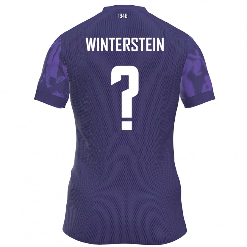 Danxen Kvinder Sami Winterstein #0 Lilla Hvid Hjemmebane Spillertrøjer 2025/26 Trøje T-Shirt