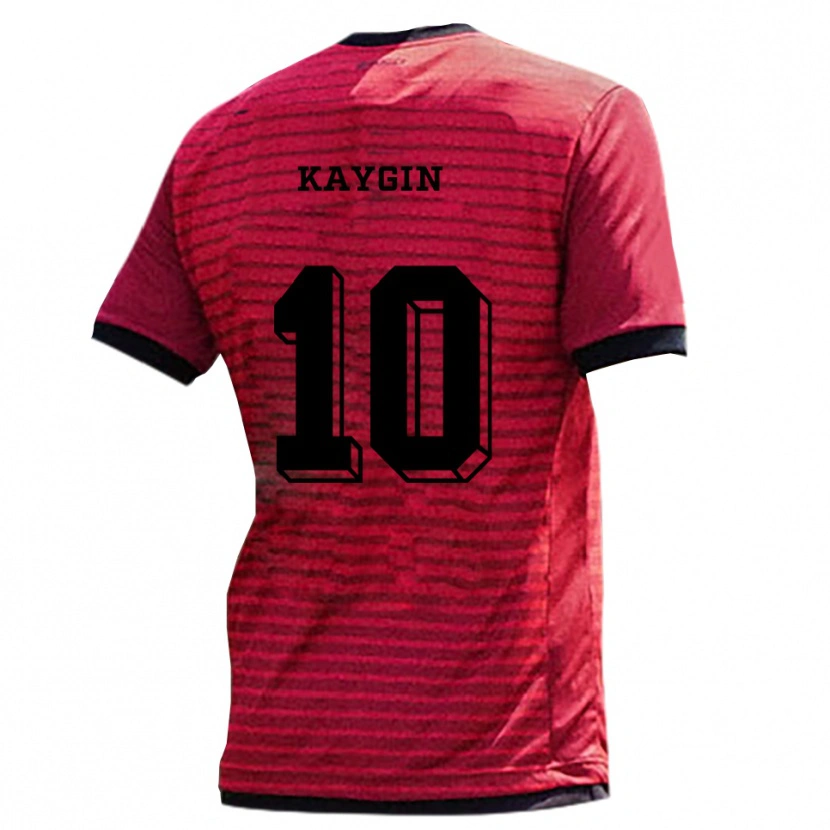 Danxen Kvinder Dennis Kaygin #10 Rød Sort Hjemmebane Spillertrøjer 2025/26 Trøje T-Shirt