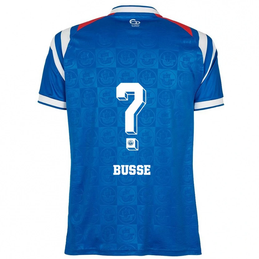Danxen Kvinder Matti Busse #0 Blå Hvid Rød Hjemmebane Spillertrøjer 2025/26 Trøje T-Shirt