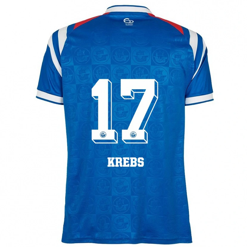Danxen Kvinder Mattes Krebs #17 Blå Hvid Rød Hjemmebane Spillertrøjer 2025/26 Trøje T-Shirt
