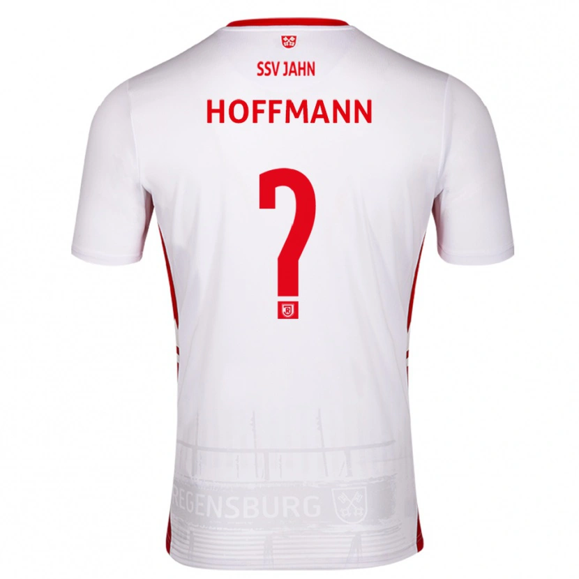 Danxen Kvinder Leon Hoffmann #0 Hvid Rød Hjemmebane Spillertrøjer 2025/26 Trøje T-Shirt