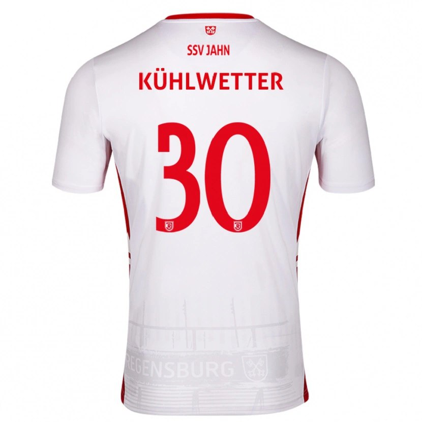 Danxen Kvinder Christian Kühlwetter #30 Hvid Rød Hjemmebane Spillertrøjer 2025/26 Trøje T-Shirt