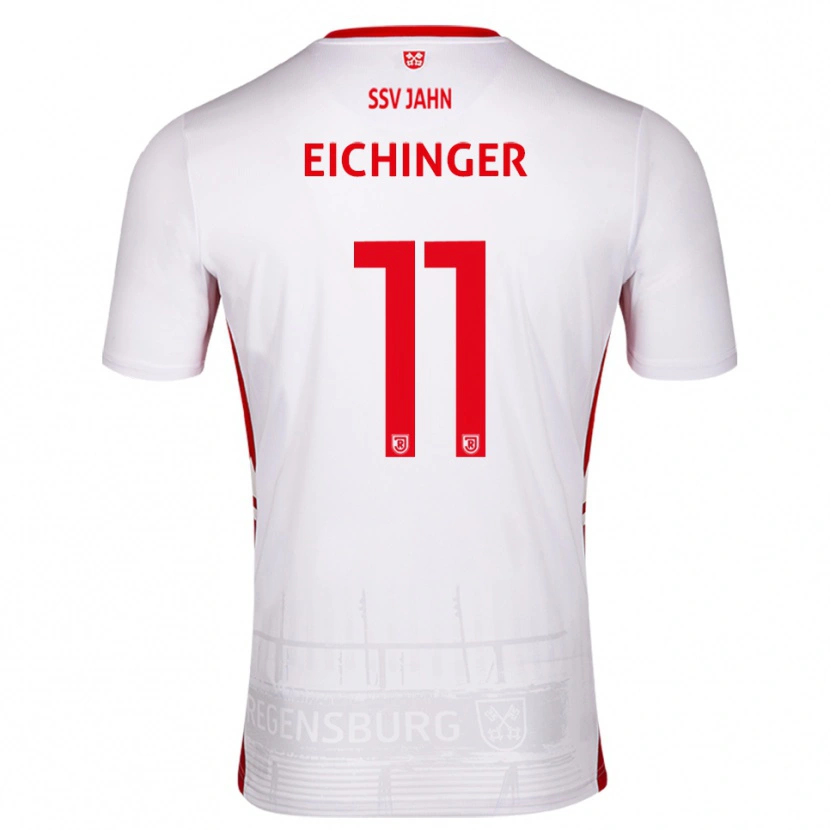 Danxen Kvinder Noel Eichinger #11 Hvid Rød Hjemmebane Spillertrøjer 2025/26 Trøje T-Shirt