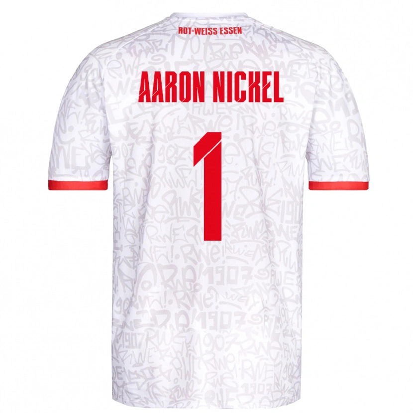 Danxen Kvinder Arvit Aaron Nickel #1 Hvid Rød Hjemmebane Spillertrøjer 2025/26 Trøje T-Shirt