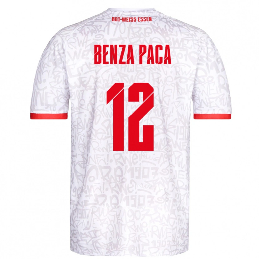 Danxen Kvinder Lynes Benza Paca #12 Hvid Rød Hjemmebane Spillertrøjer 2025/26 Trøje T-Shirt