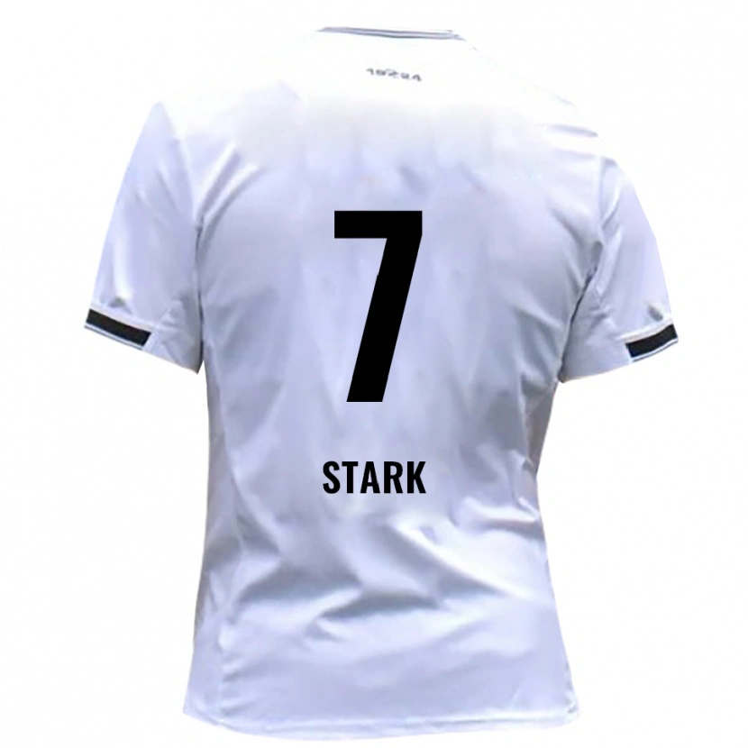 Danxen Kvinder Julian Stark #7 Hvid Rød Hjemmebane Spillertrøjer 2025/26 Trøje T-Shirt