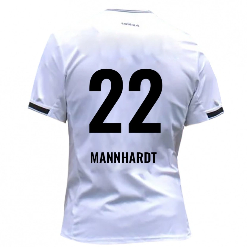 Danxen Kvinder Marco Mannhardt #22 Hvid Rød Hjemmebane Spillertrøjer 2025/26 Trøje T-Shirt
