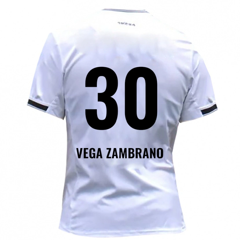 Danxen Kvinder Lian Vega Zambrano #30 Hvid Rød Hjemmebane Spillertrøjer 2025/26 Trøje T-Shirt