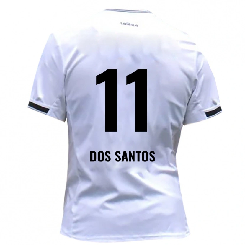 Danxen Kvinder Samuel Dos Santos #11 Hvid Rød Hjemmebane Spillertrøjer 2025/26 Trøje T-Shirt