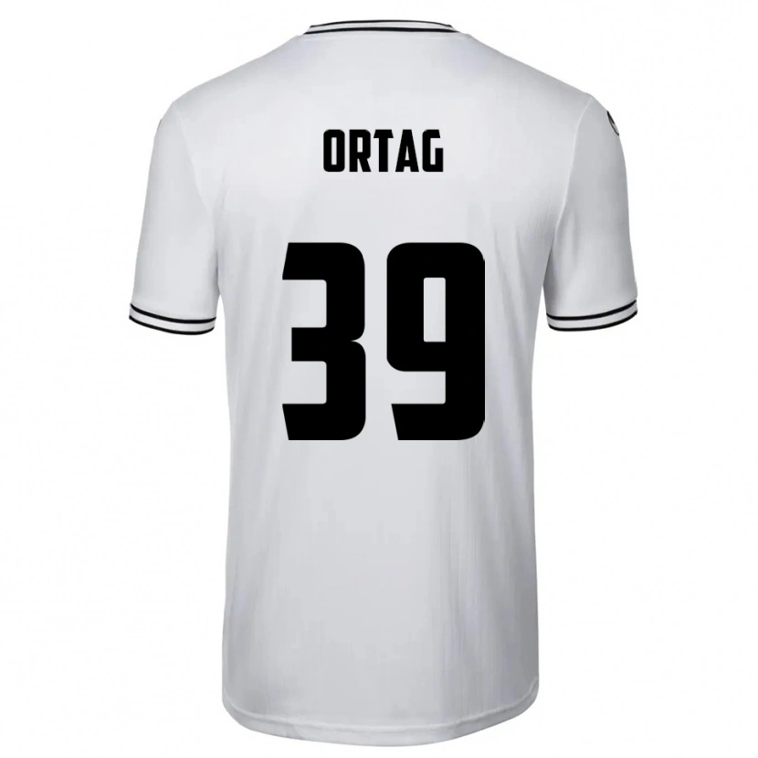 Danxen Kvinder Christian Ortag #39 Hvid Sort Hjemmebane Spillertrøjer 2025/26 Trøje T-Shirt