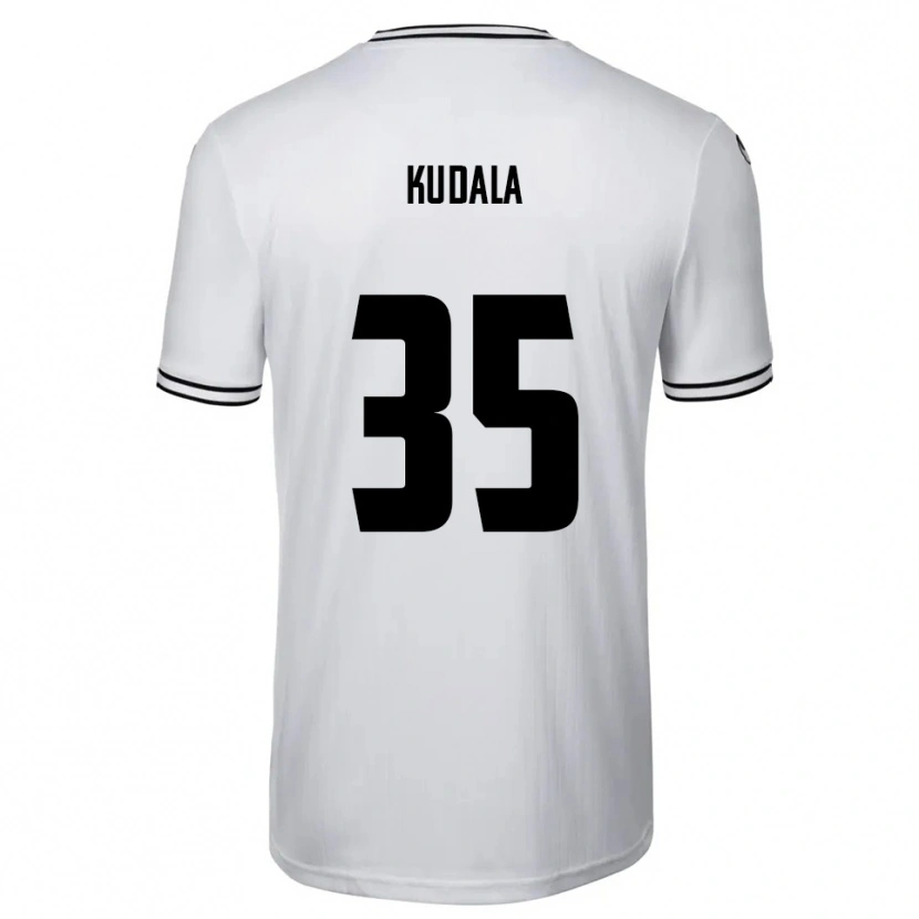 Danxen Kvinder Julian Kudala #35 Hvid Sort Hjemmebane Spillertrøjer 2025/26 Trøje T-Shirt