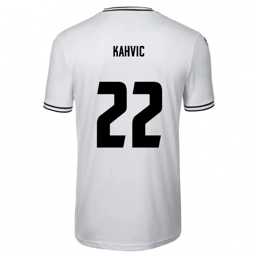 Danxen Kvinder Aleksandar Kahvic #22 Hvid Sort Hjemmebane Spillertrøjer 2025/26 Trøje T-Shirt