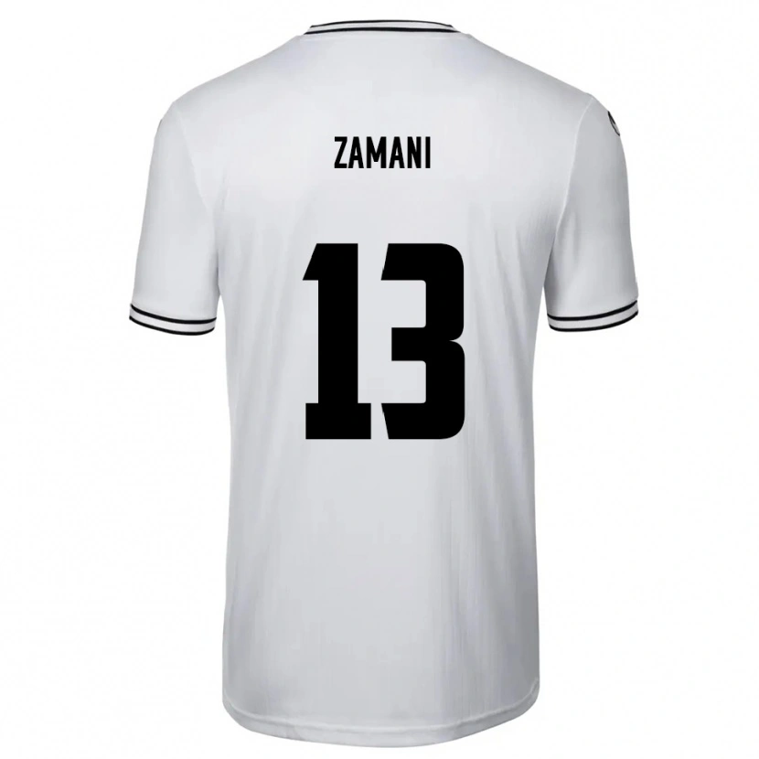 Danxen Kvinder Erfan Zamani #13 Hvid Sort Hjemmebane Spillertrøjer 2025/26 Trøje T-Shirt